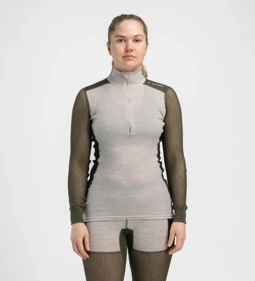 Aclima WoolNet Hybrid Mockneck W