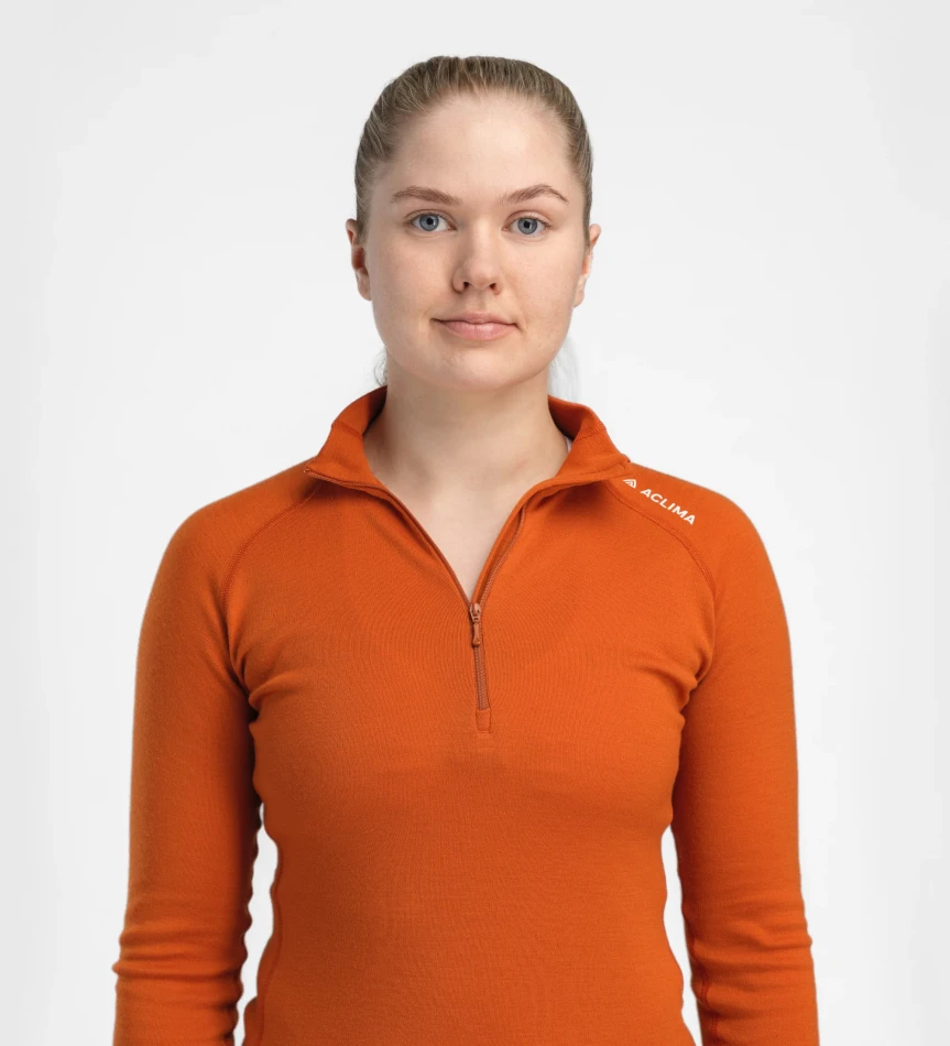 Aclima WarmWool Mockneck W, kolor: 420 - Gold Flame