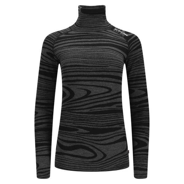 Aclima WarmWool Roll Neck W, kolor: 422 - Black Motion