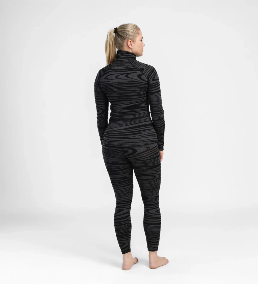 Aclima WarmWool Roll Neck W, kolor: 422 - Black Motion