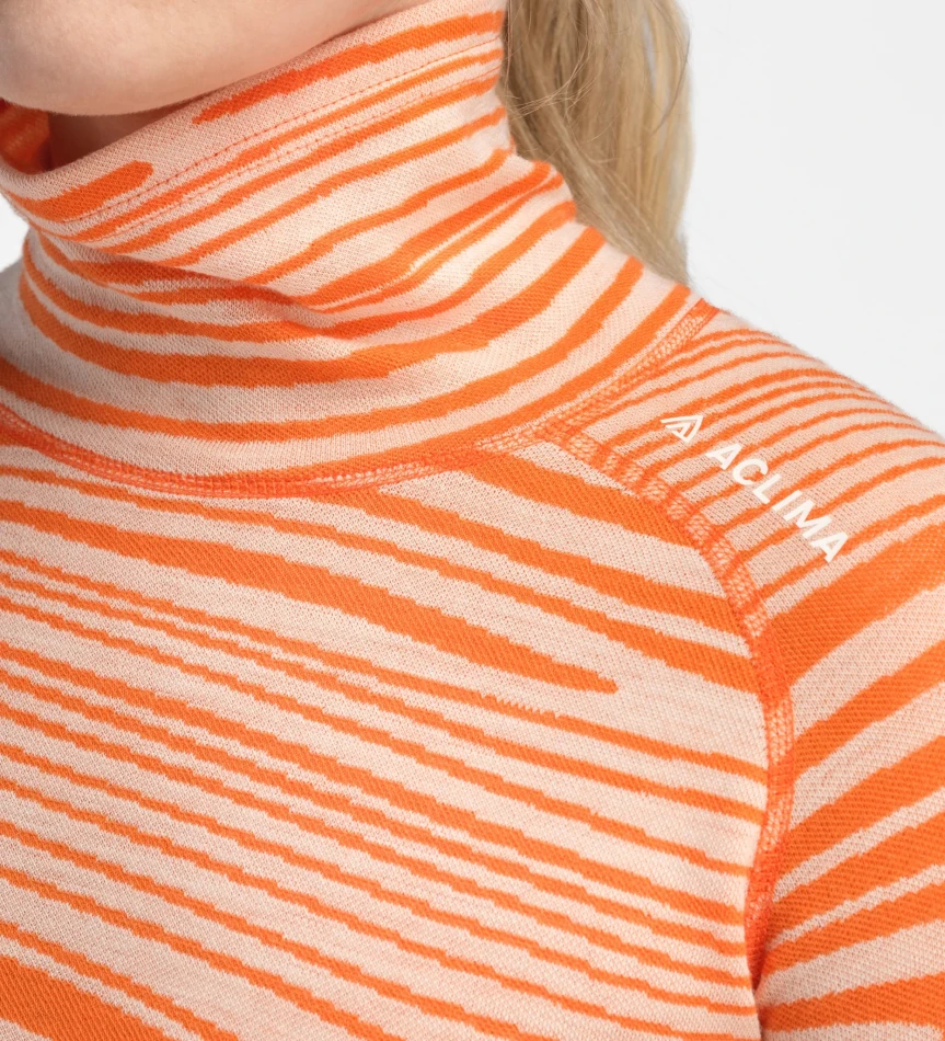 Aclima WarmWool Roll Neck W, kolor: 423 - Signature Motion