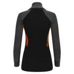 Aclima WarmWool Polo W, kolor: 424 - Jet Black/Marengo/Gold Flame