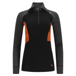 Aclima WarmWool Polo W, kolor: 424 - Jet Black/Marengo/Gold Flame