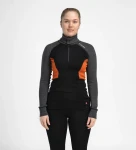 Aclima WarmWool Polo W, kolor: 424 - Jet Black/Marengo/Gold Flame