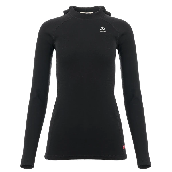 Aclima WarmWool Hoodsweater W, kolor: 123 - Jet Black