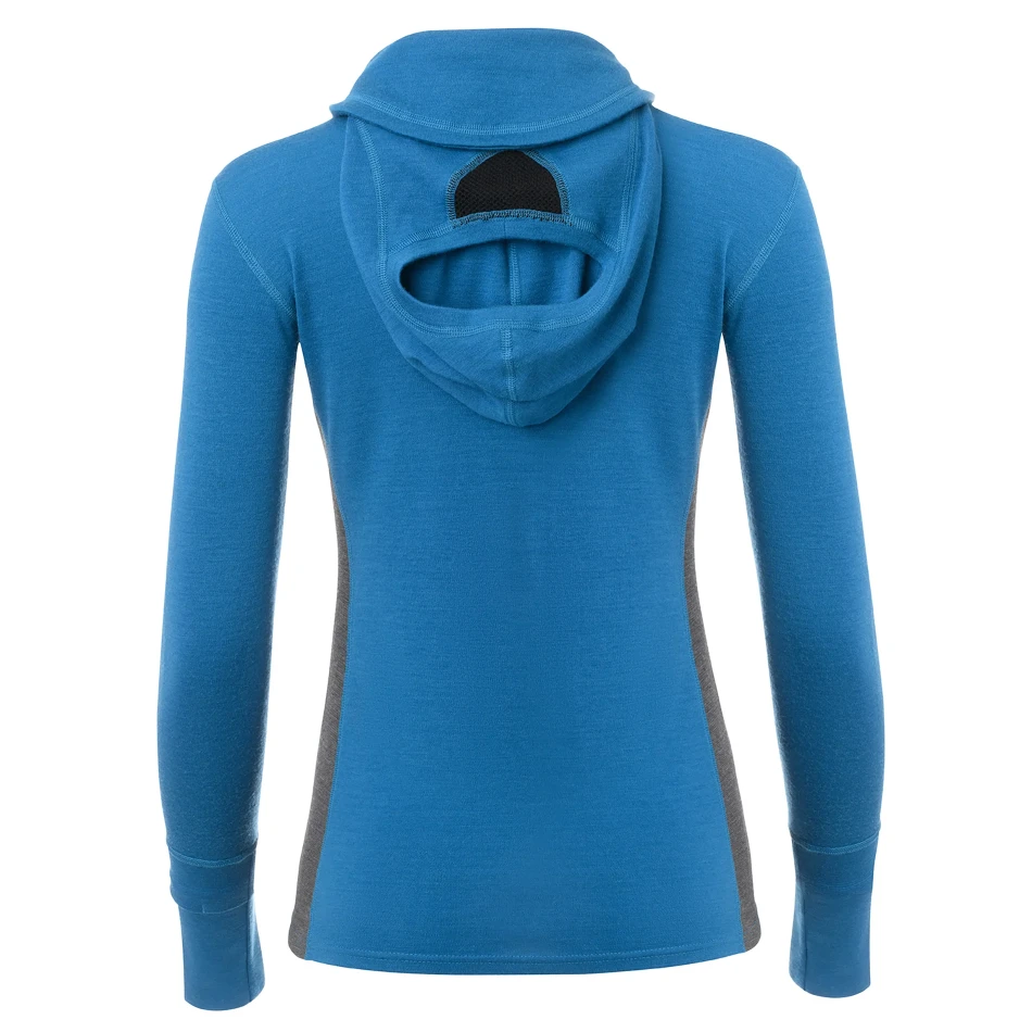 Aclima WarmWool Hoodsweater w/zip W, kolor: 388 - Corsair/Marengo