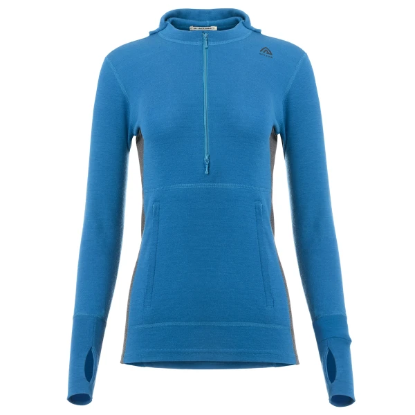 Aclima WarmWool Hoodsweater w/zip W, kolor: 388 - Corsair/Marengo