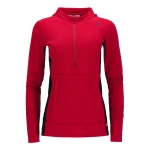 Aclima WarmWool Hoodsweater w/zip W, kolor: 426 - Jester Red/Jet Black