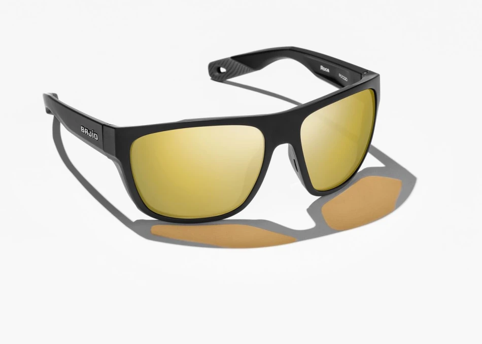Las Rocas Black Matte Yellow Mirror Glass