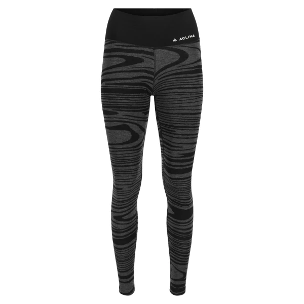 Aclima WarmWool Longs High Waist W, kolor: 422 - Black Motion