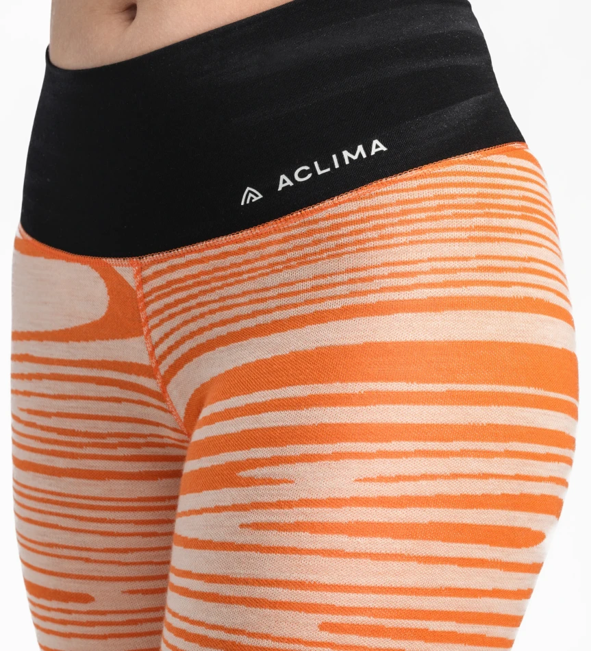 Aclima WarmWool Longs High Waist W, kolor: 423 - Signature Motion