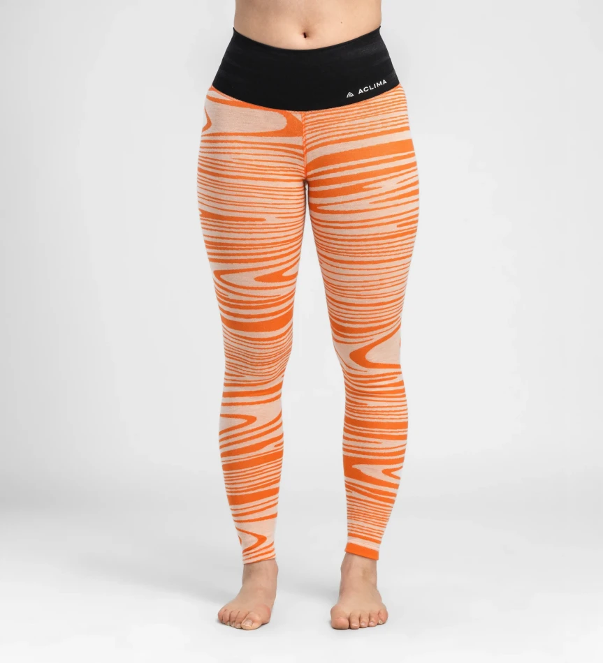 Aclima WarmWool Longs High Waist W, kolor: 423 - Signature Motion