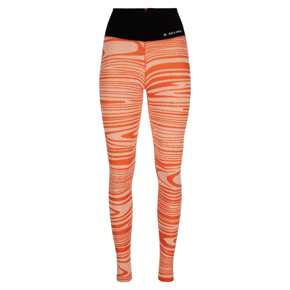 Aclima WarmWool Longs High Waist W, kolor: 423 - Signature Motion