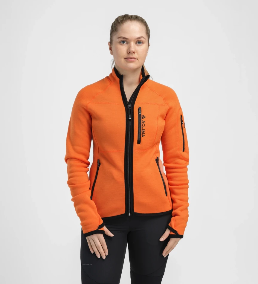 Aclima FleeceWool V2 Jacket W, kolor: 330 - Orange Tiger