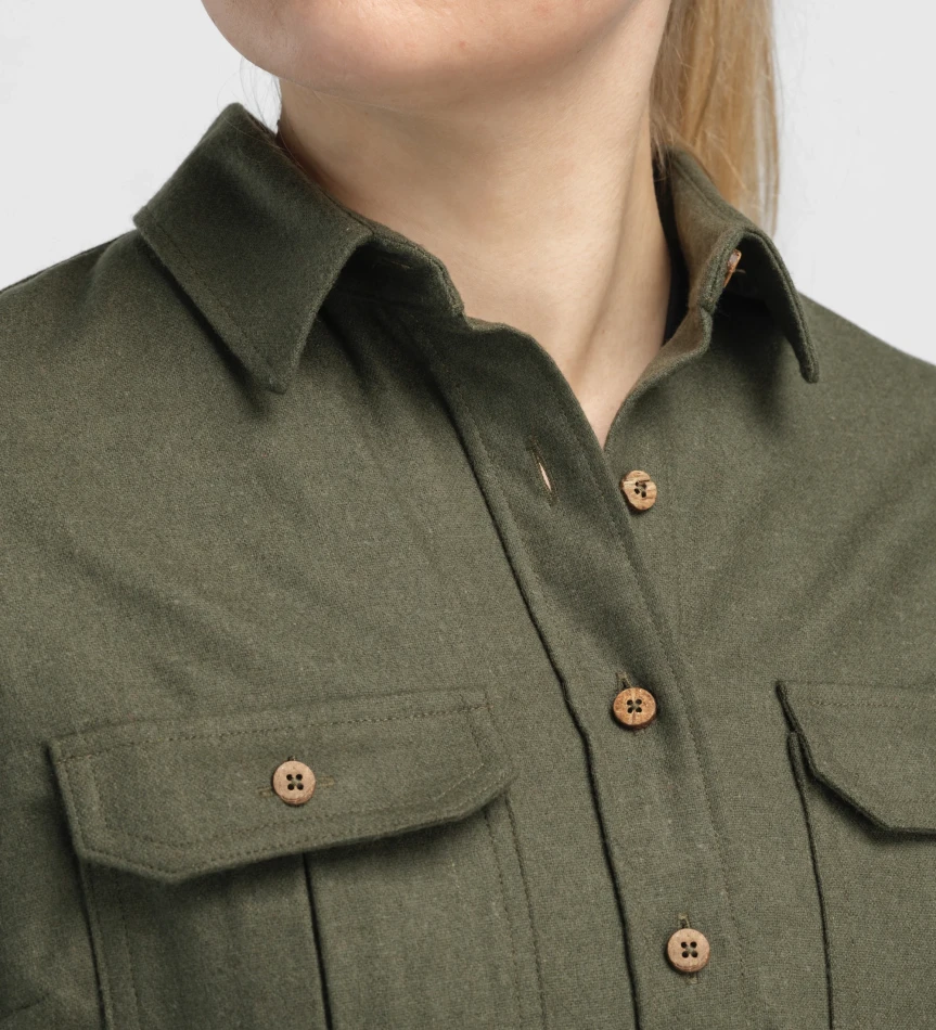 Aclima ReBorn Woolshirt W, kolor: 312 - Olive Melange