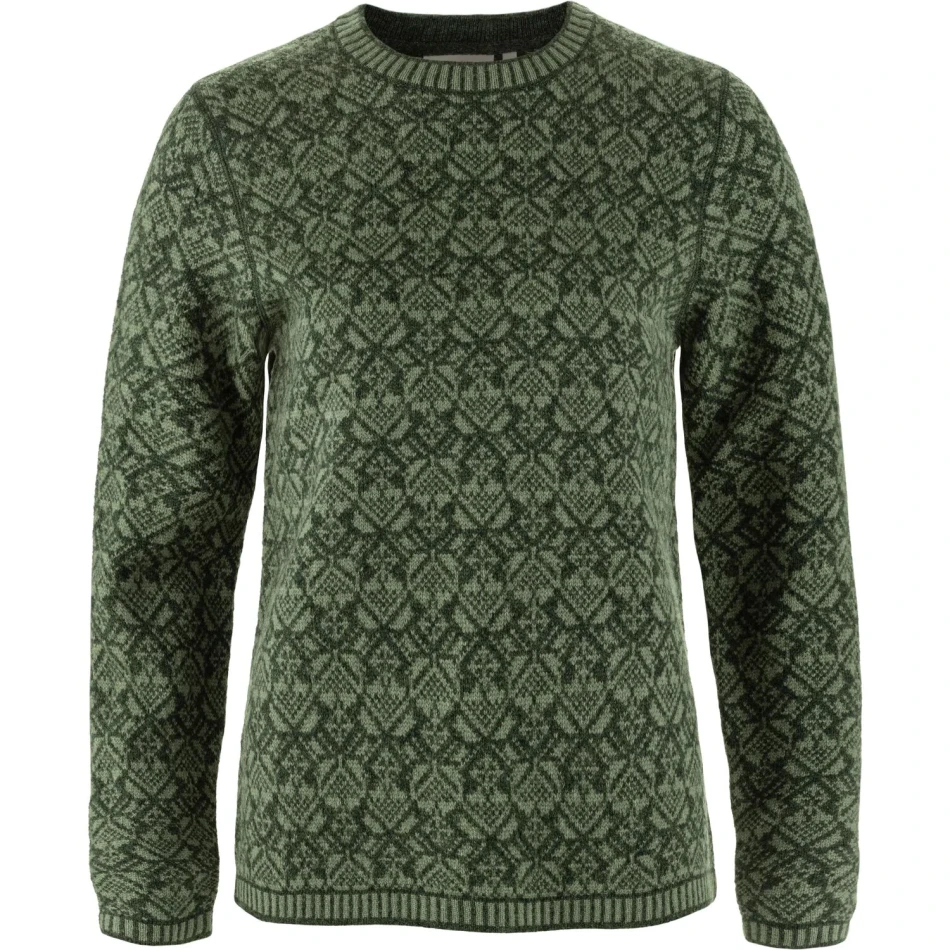 Fjallraven Snow Round Neck Sweater W, kolor: 662 - Deep Forest