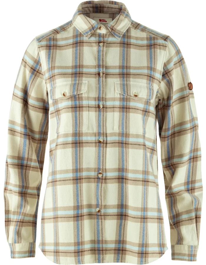 Ovik Heavy Flannel Shirt W, kolor: 113-118 - Chalk White-Fossil