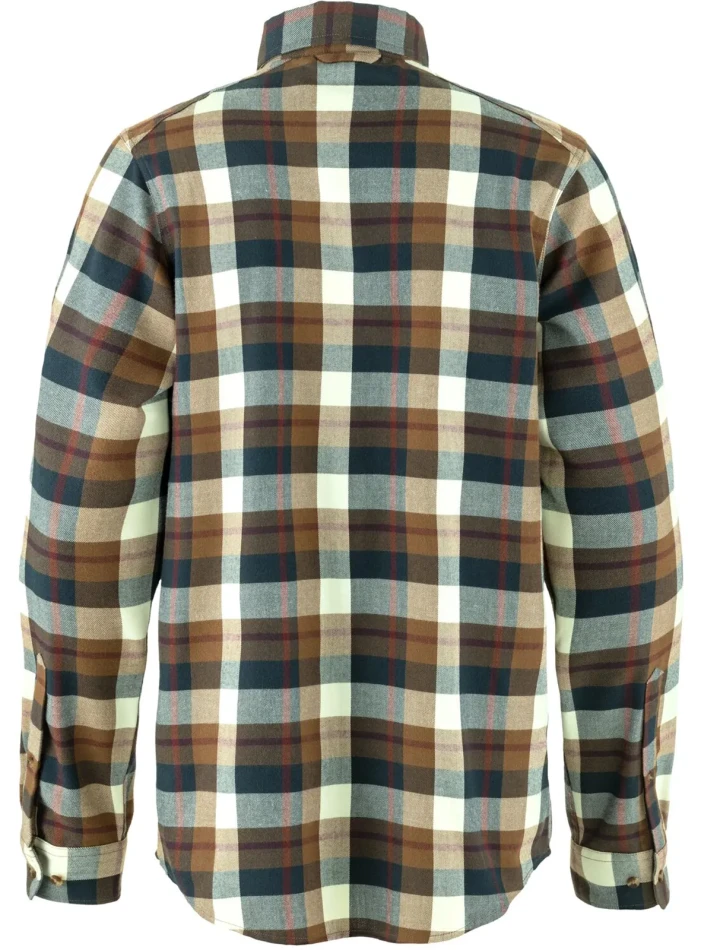 Fjallraven Fjallglim Shirt LS, kolor: 265-113 - Wood Brown-Chalk White