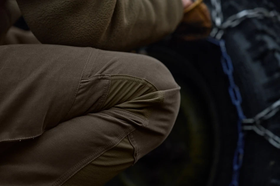 Hill Trousers, kolor: willow green / brown