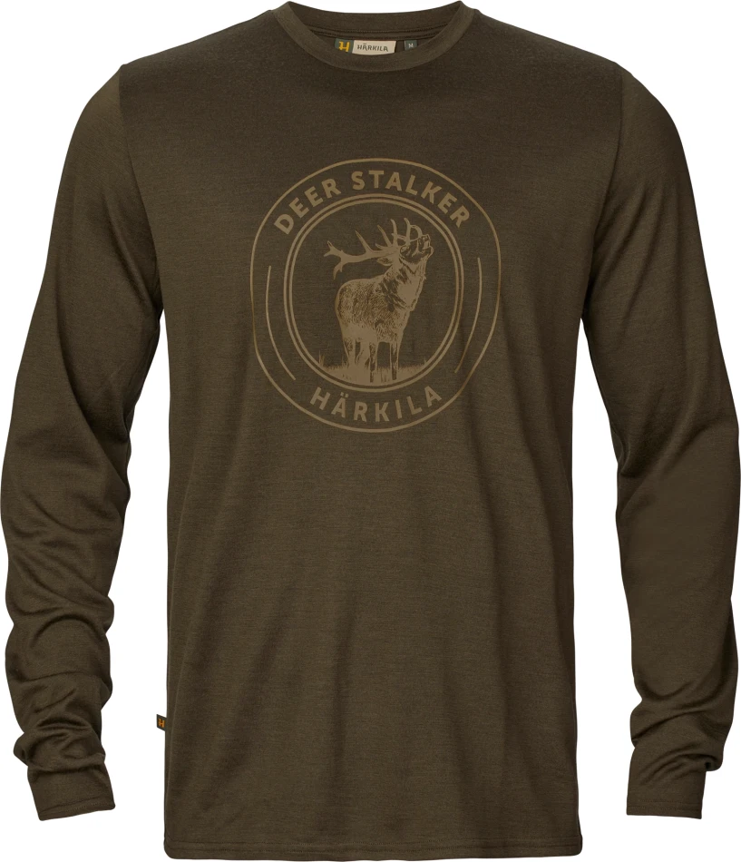 Game L/S t-shirt, kolor: willow green stag