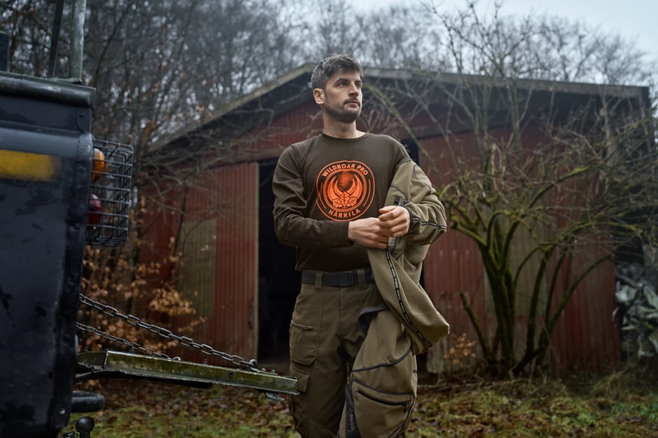 Game L/S t-shirt, kolor: willow green wildboar