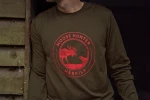 Game L/S t-shirt, kolor: willow green moose
