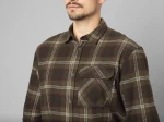 Glen Flannel Shirt, kolor: Pine Green Check