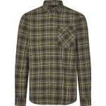 Glen Flannel Shirt, kolor: Grape Leaf /  Dark Navy Check