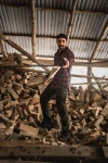 Glen Flannel Shirt, kolor: Red Forest Check
