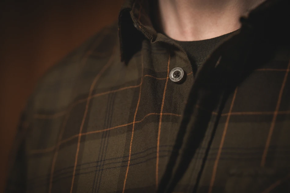 Glen Flannel Shirt, kolor: Pine Green Check
