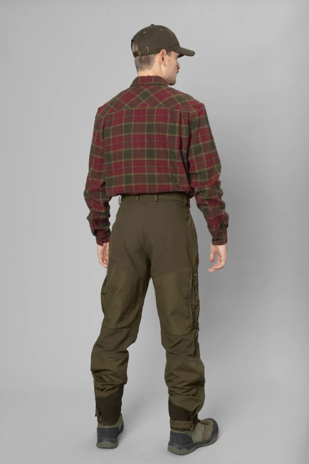 Glen Flannel Shirt, kolor: Red Forest Check