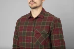 Glen Flannel Shirt, kolor: Red Forest Check