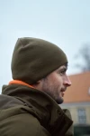 Reversible Beanie, kolor: 0099 - Willow green / Orange