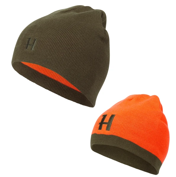 Reversible Beanie, kolor: 0099 - Willow green / Orange