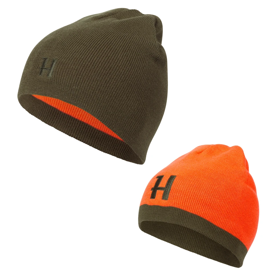 Reversible Beanie, kolor: 0099 - Willow green / Orange