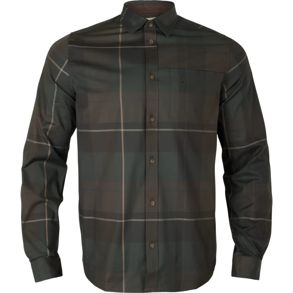 Akse L/S Shirt, kolor: 8009 - Shadow Brown Check
