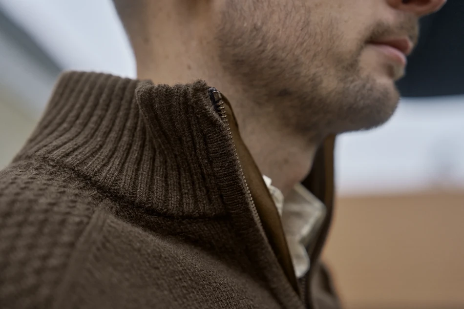 Harkila Vincent Merino Half Zip Pullover, kolor: Demitasse Brown