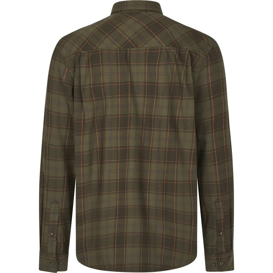 Glen Flannel Shirt, kolor: Pine Green/Dark Navy Check