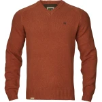 Harkila Vincent Merino V-Neck Pullover, kolor: Bombay Brown