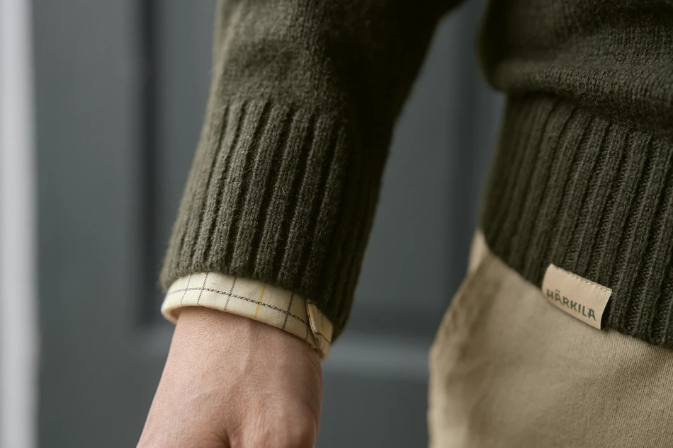 Harkila Vincent Merino V-Neck Pullover, kolor: Rosin