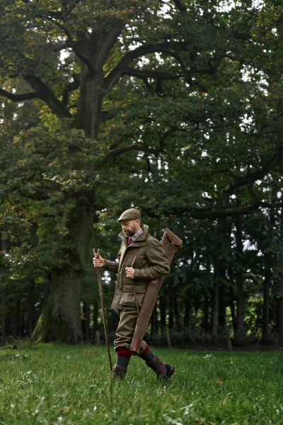 Harkila Kenmore GTX Jacket, kolor: Forest Green/Herringbone