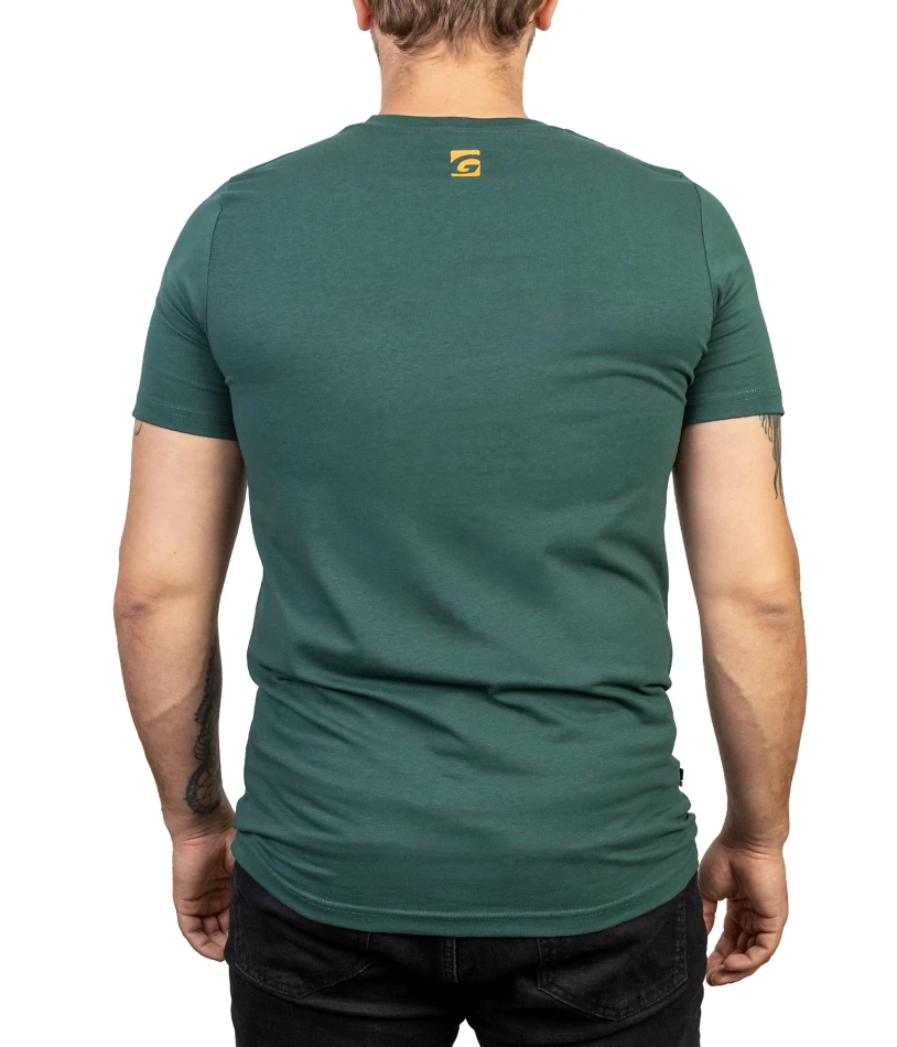 T-shirt 958, kolor: 7/1 - butelkowa zieleń / nadruk Graff