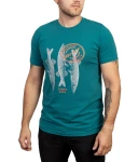T-shirt 958, kolor: 3/2 - morski / nadruk 3 ryby