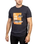 T-shirt 958, kolor: 1/2  - czarny / ryby