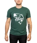 T-shirt 958, kolor: 7/2 - butelkowa zieleń / ryba - okoń