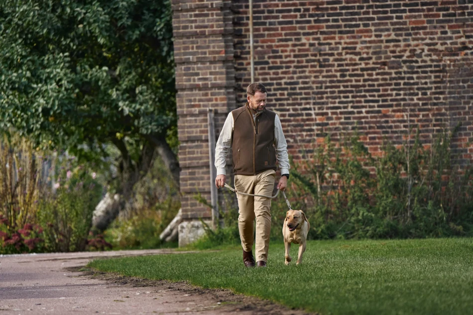 Harkila Sandhem Sherpa Fleece Waistcoat, kolor: Demitase Brown