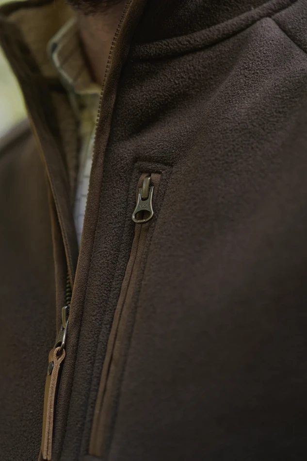 Harkila Sandhem Sherpa Fleece Waistcoat, kolor: Demitase Brown