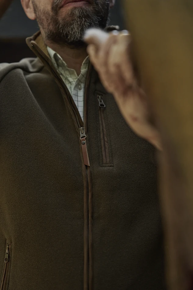 Harkila Sandhem Sherpa Fleece Waistcoat, kolor: Willow Green