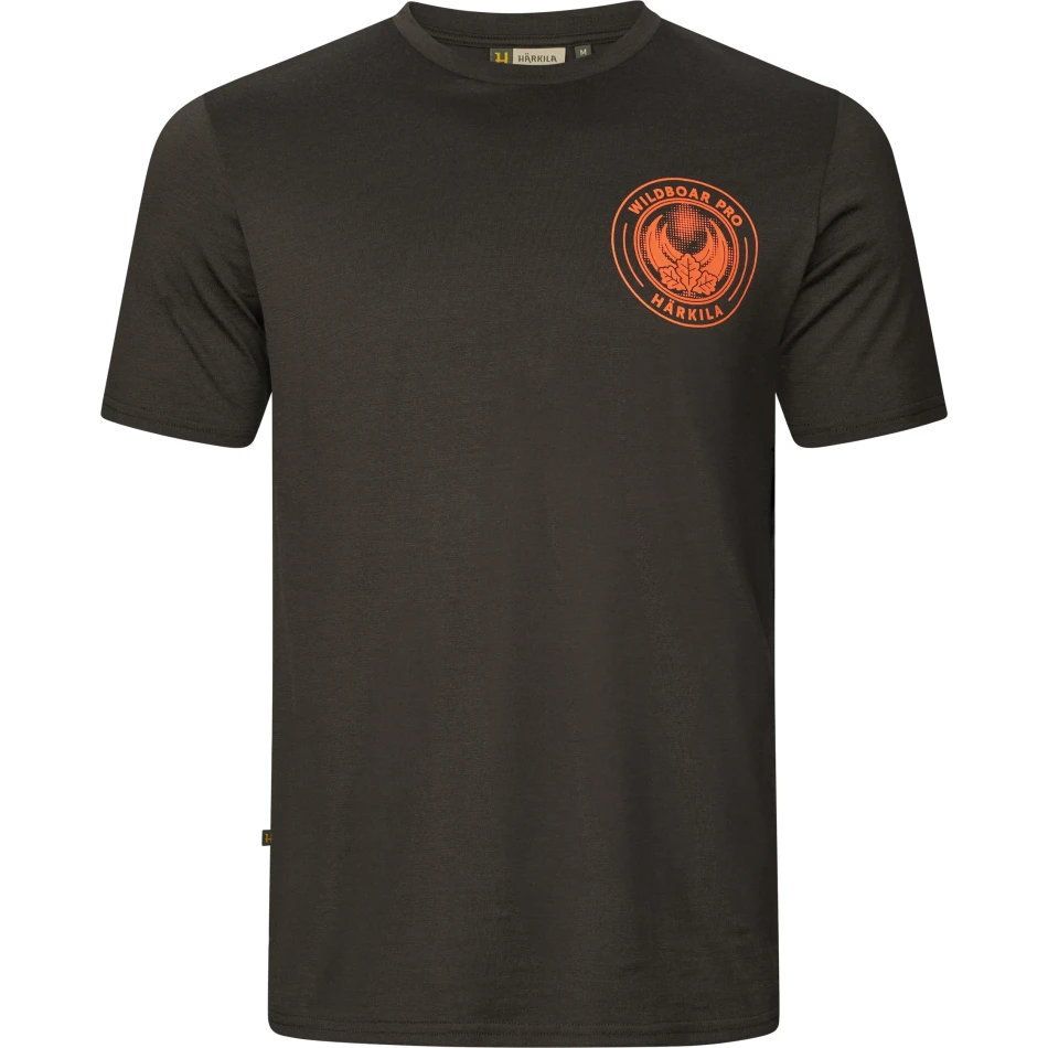 Harkila Game S/S t-shirt, kolor: Shadow Brown Wildboar