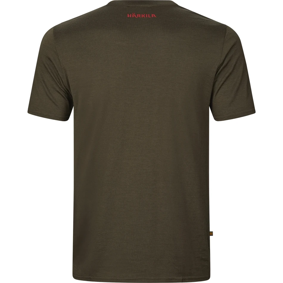 Harkila Game S/S t-shirt, kolor: Willow Green Moose